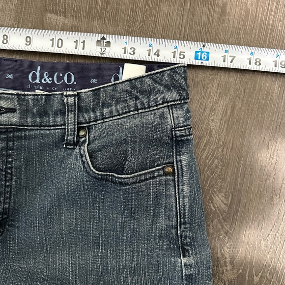 D & Co Womens Denim Jeans 10 Stretch Bootcut Light Wash - Picture 7 of 8